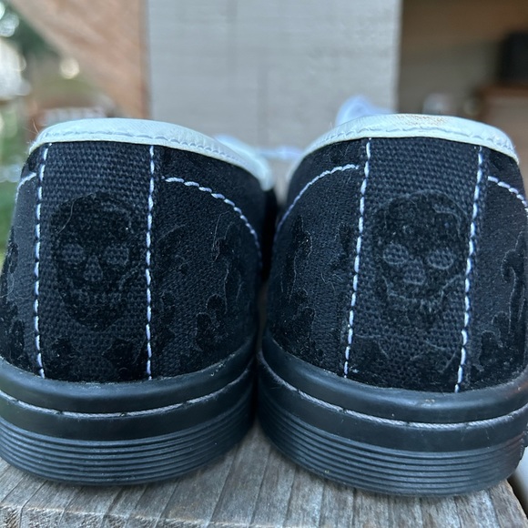 Dr Martens skull slip ons canvas shoes. Sz 37 (6) - Picture 2 of 8